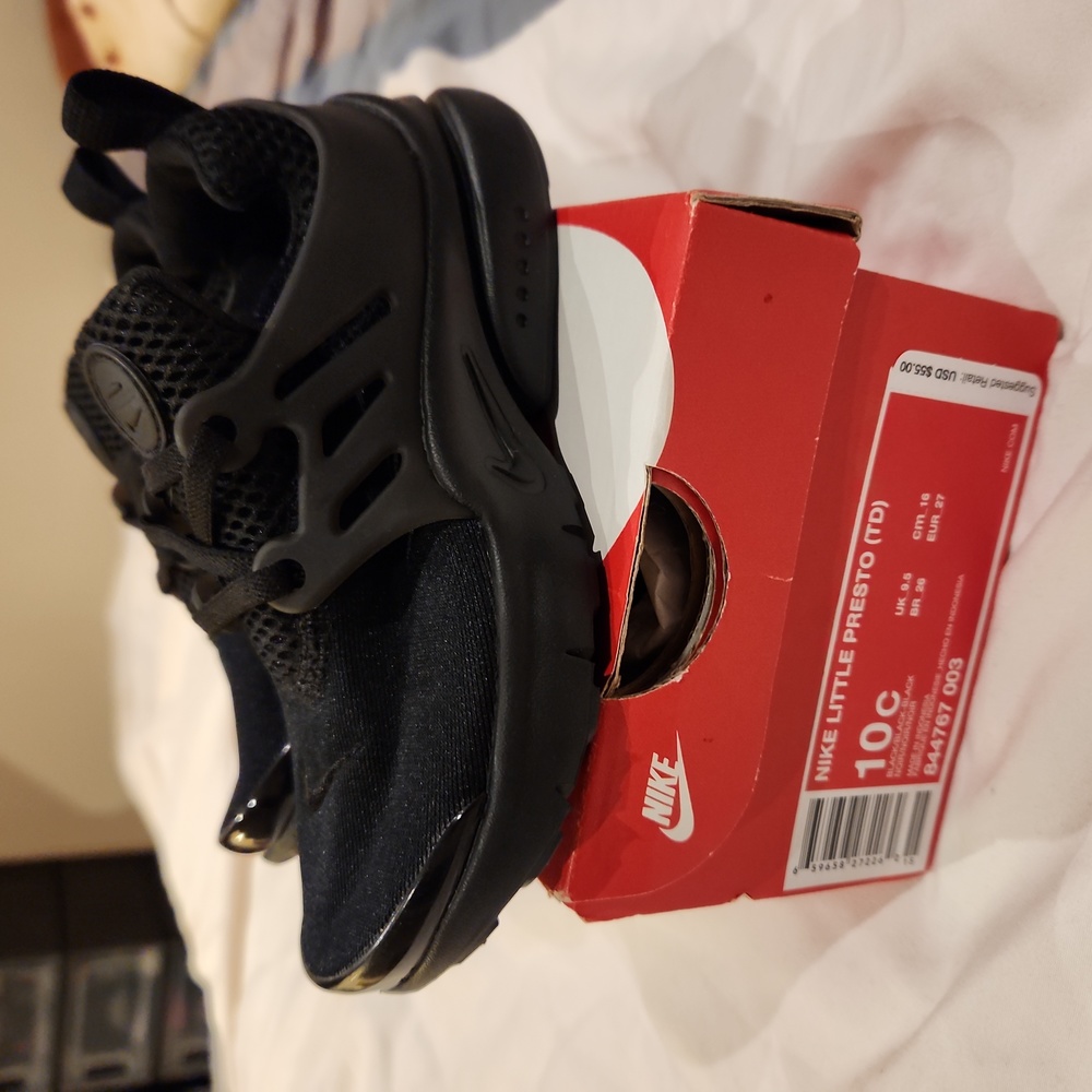 Kids Nike Little Presto Black shoes